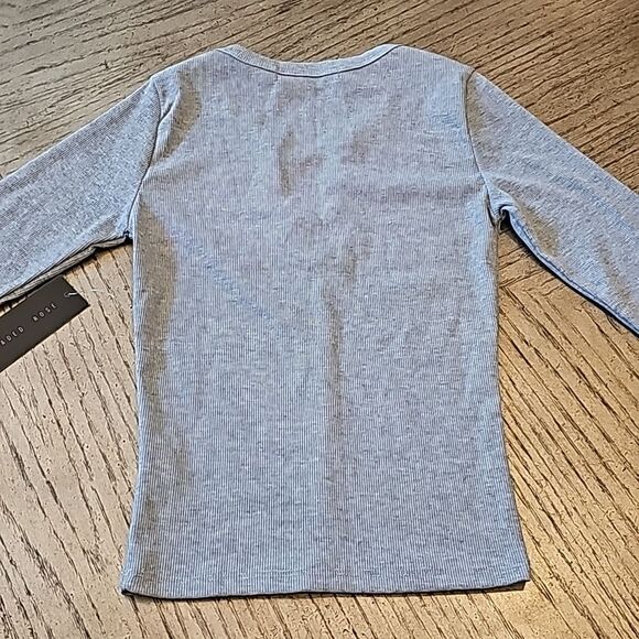 Girls gray ribbed Long sleeve top size S NWT - Picture 7 of 8